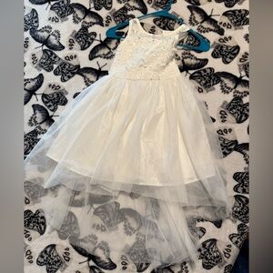 Cat & Jack White Floral Kids Dress